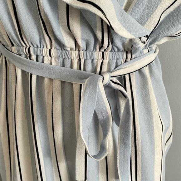 Guess Jumpsuit with Light blue stripes and ruffles neckline size M summe… - Picture 4 of 8